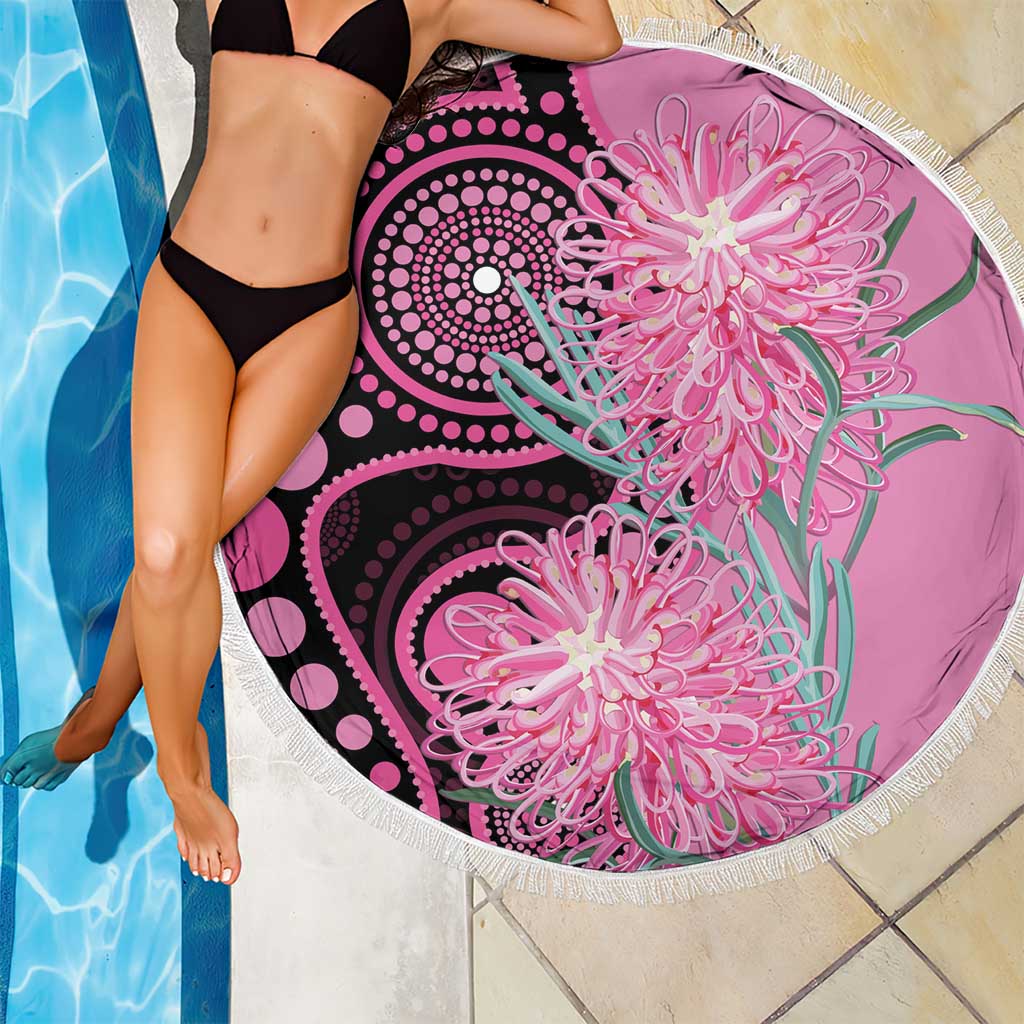 Australia Grevillea Beach Blanket Aussie Native Spider Flower Indigenous Art
