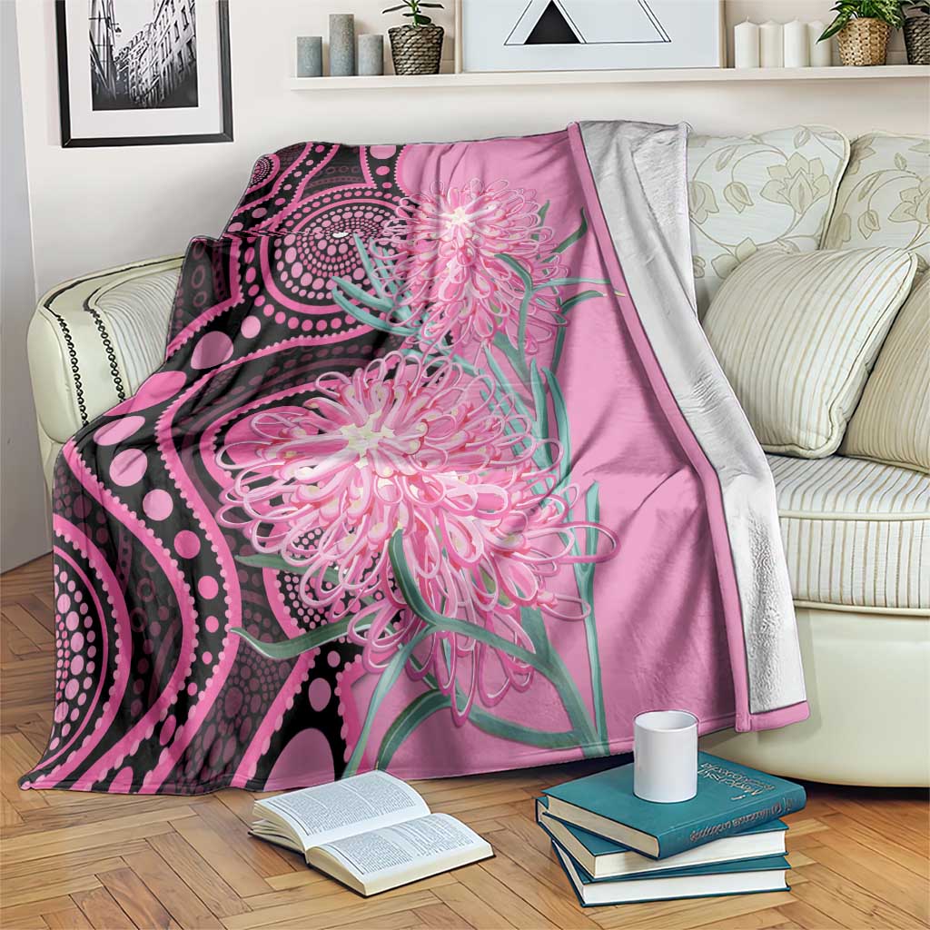 Australia Grevillea Blanket Aussie Native Spider Flower Indigenous Art