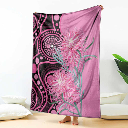 Australia Grevillea Blanket Aussie Native Spider Flower Indigenous Art