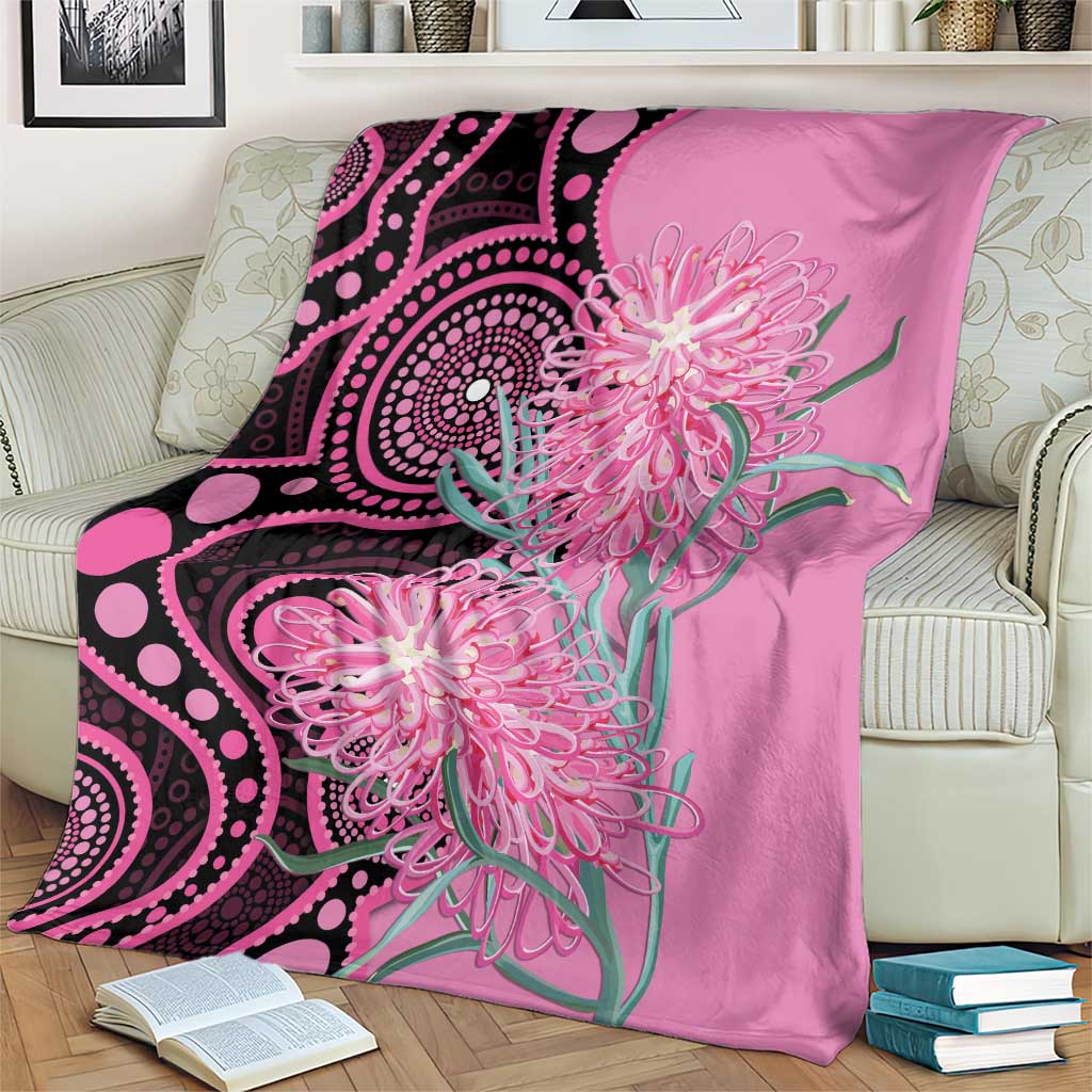 Australia Grevillea Blanket Aussie Native Spider Flower Indigenous Art