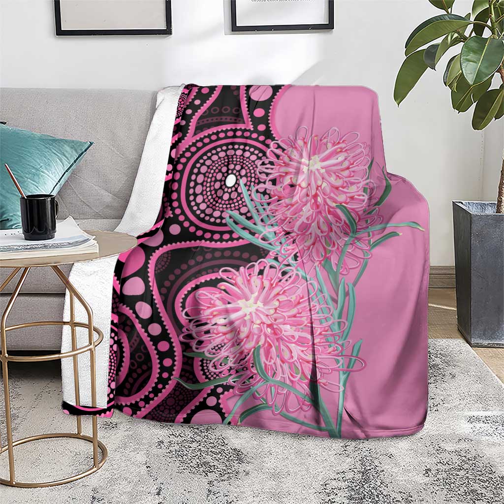 Australia Grevillea Blanket Aussie Native Spider Flower Indigenous Art