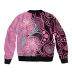 Australia Grevillea Bomber Jacket Aussie Native Spider Flower Indigenous Art