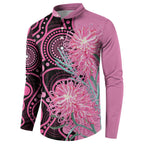 Australia Grevillea Button Sweatshirt Aussie Native Spider Flower Indigenous Art