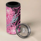 Australia Grevillea 4 in 1 Can Cooler Tumbler Aussie Native Spider Flower Indigenous Art