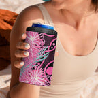 Australia Grevillea 4 in 1 Can Cooler Tumbler Aussie Native Spider Flower Indigenous Art