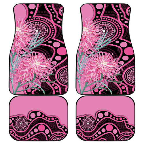Australia Grevillea Car Mats Aussie Native Spider Flower Indigenous Art