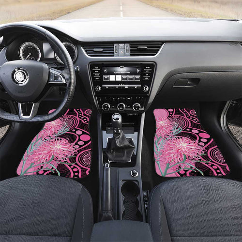 Australia Grevillea Car Mats Aussie Native Spider Flower Indigenous Art