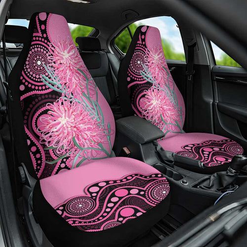 Australia Grevillea Car Seat Cover Aussie Native Spider Flower Indigenous Art