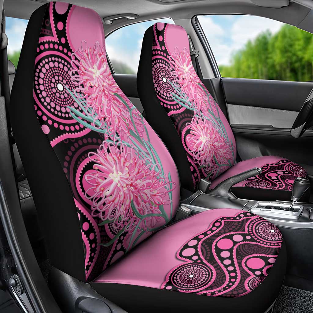 Australia Grevillea Car Seat Cover Aussie Native Spider Flower Indigenous Art
