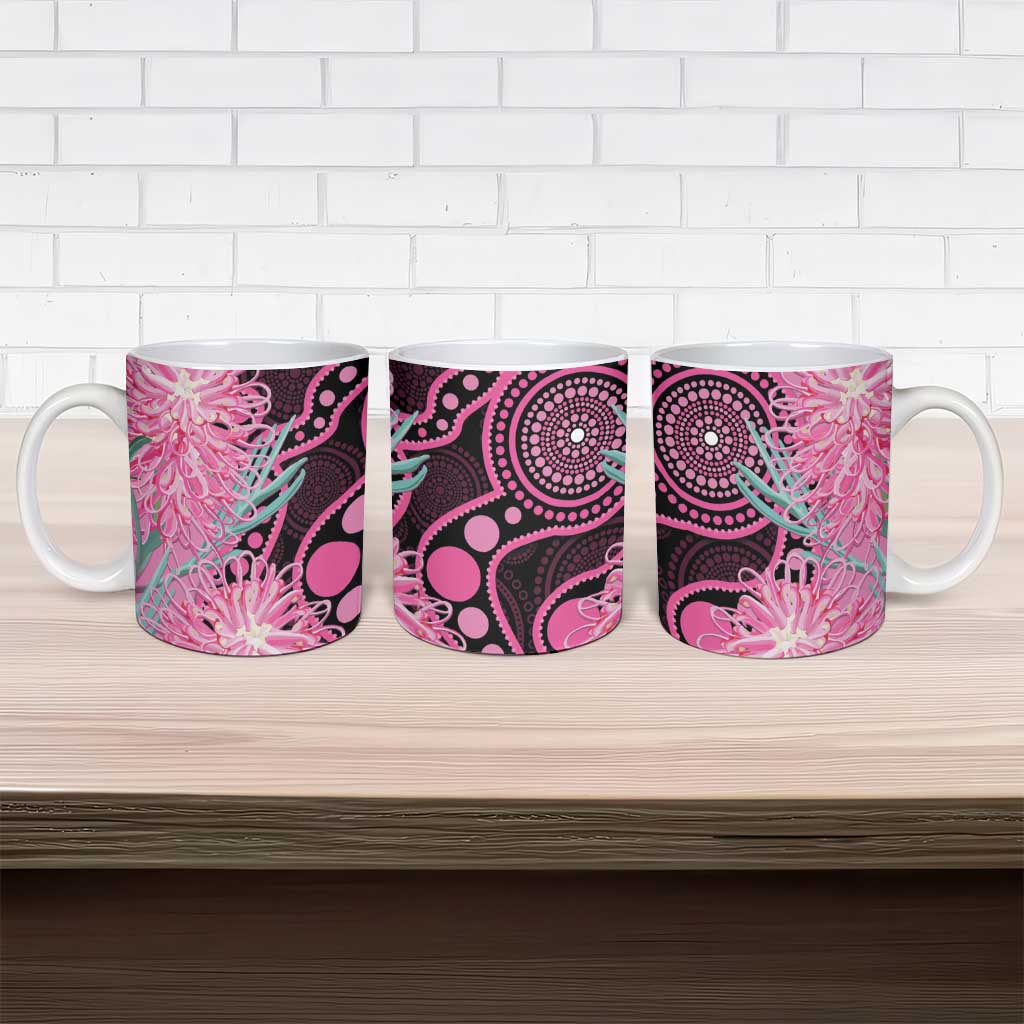 Australia Grevillea Ceramic Mug Aussie Native Spider Flower Indigenous Art