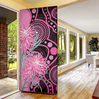 Australia Grevillea Door Cover Aussie Native Spider Flower Indigenous Art