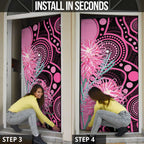 Australia Grevillea Door Cover Aussie Native Spider Flower Indigenous Art