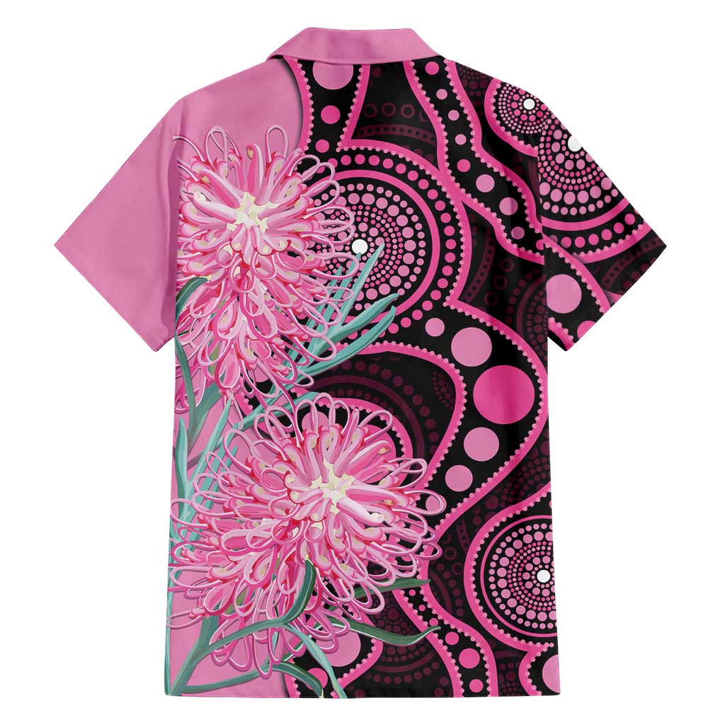 Australia Grevillea Family Matching Off The Shoulder Long Sleeve Dress and Hawaiian Shirt Aussie Native Spider Flower Indigenous Art