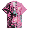 Australia Grevillea Family Matching Summer Maxi Dress and Hawaiian Shirt Aussie Native Spider Flower Indigenous Art