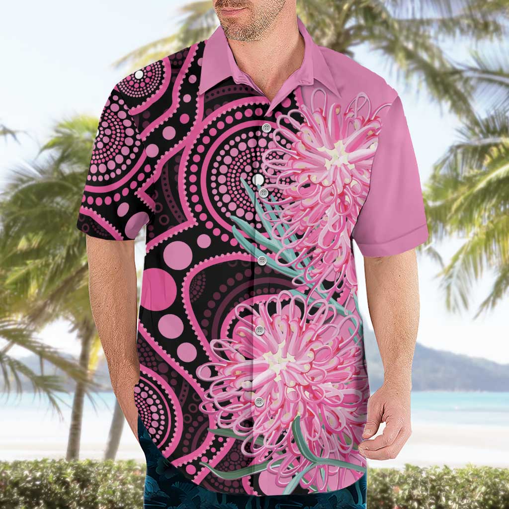 Australia Grevillea Hawaiian Shirt Aussie Native Spider Flower Indigenous Art