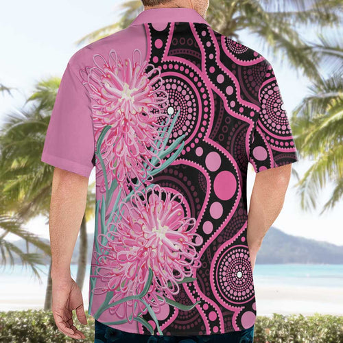 Australia Grevillea Hawaiian Shirt Aussie Native Spider Flower Indigenous Art
