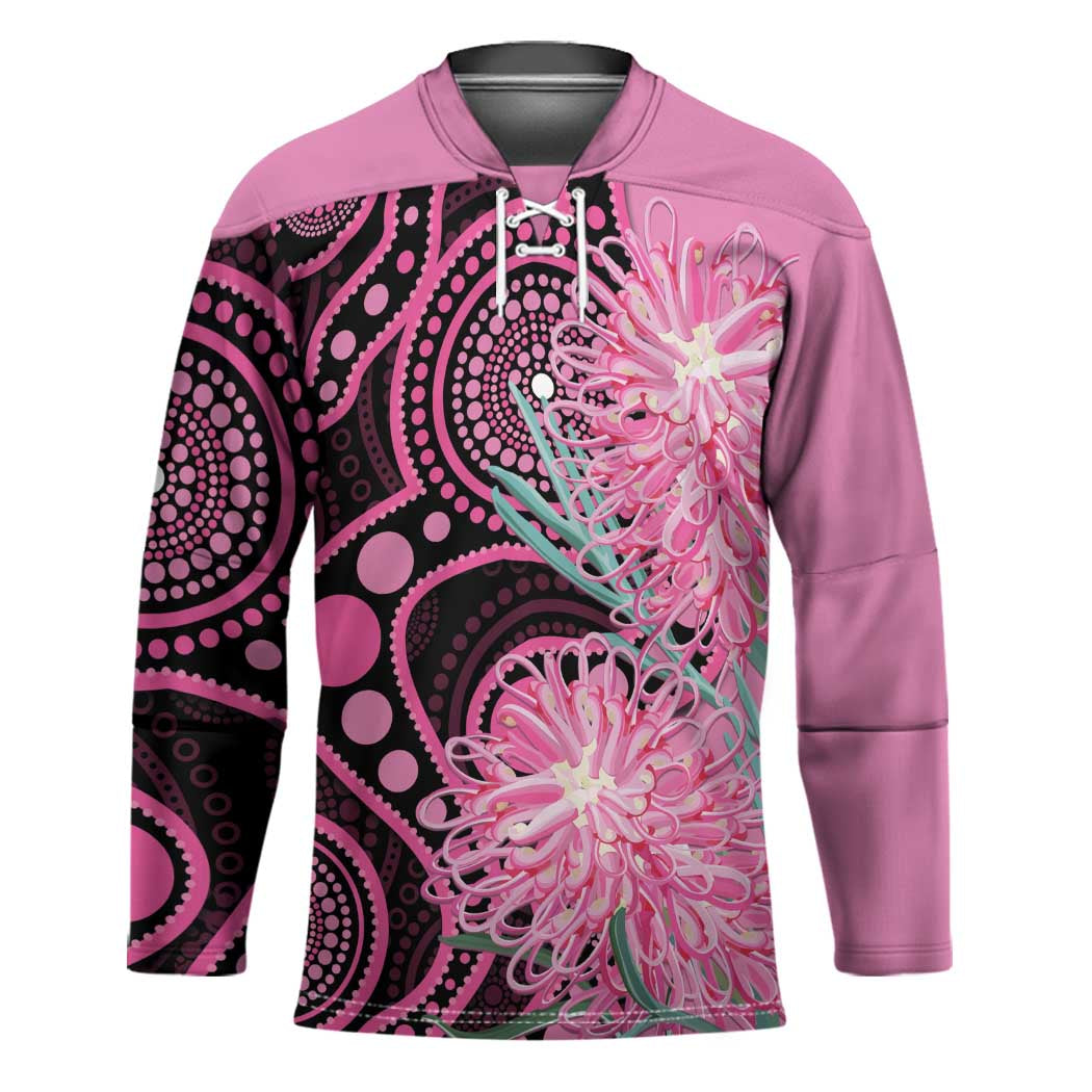 Australia Grevillea Hockey Jersey Aussie Native Spider Flower Indigenous Art