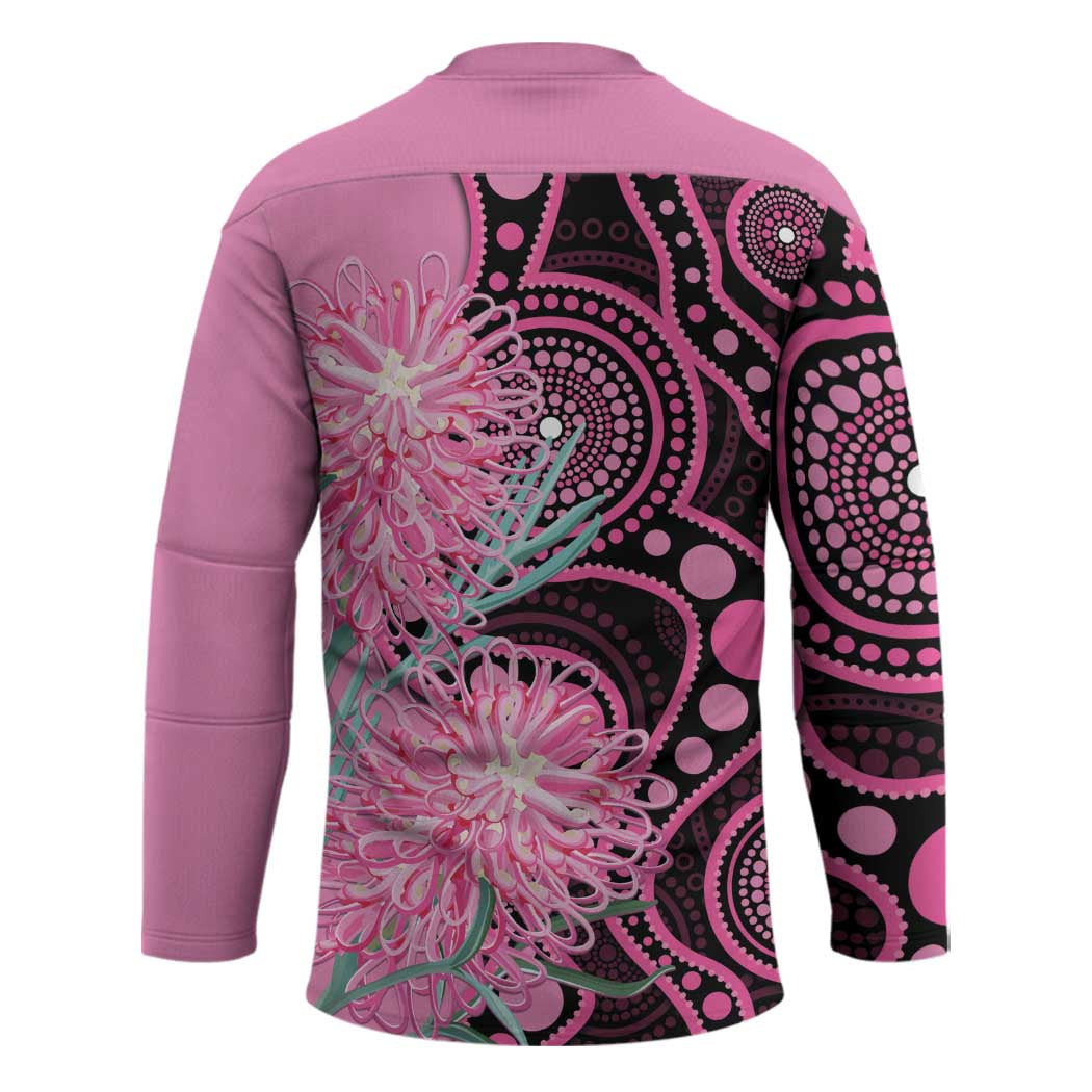 Australia Grevillea Hockey Jersey Aussie Native Spider Flower Indigenous Art