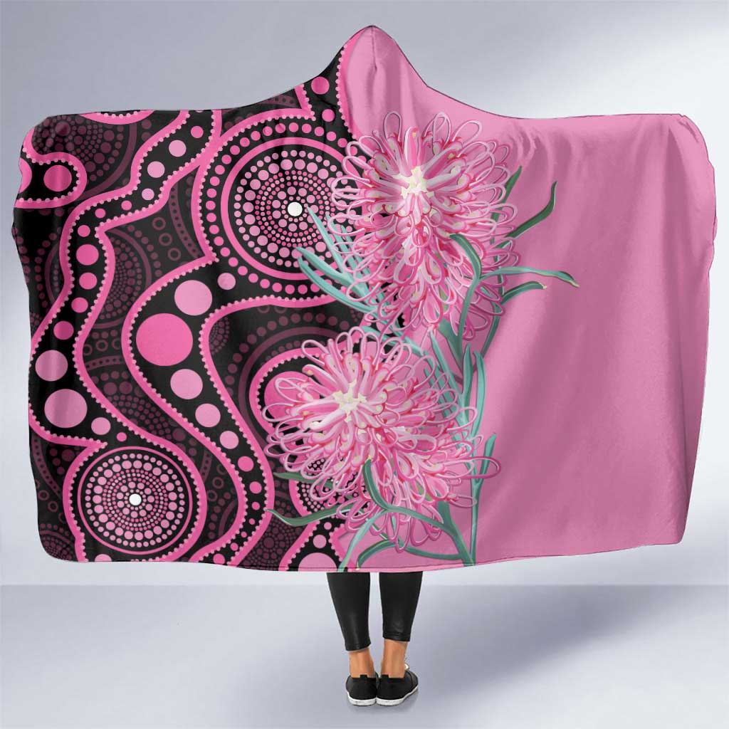 Australia Grevillea Hooded Blanket Aussie Native Spider Flower Indigenous Art