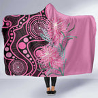 Australia Grevillea Hooded Blanket Aussie Native Spider Flower Indigenous Art