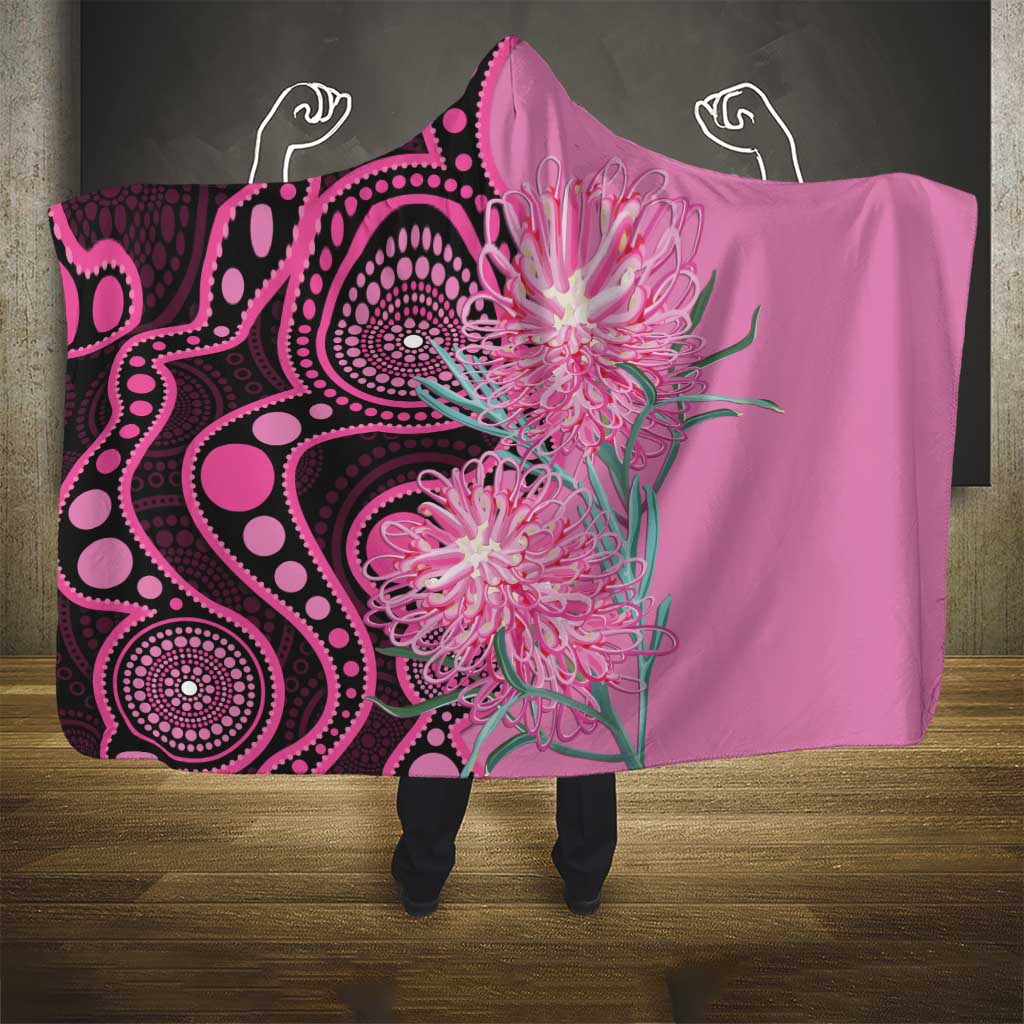 Australia Grevillea Hooded Blanket Aussie Native Spider Flower Indigenous Art