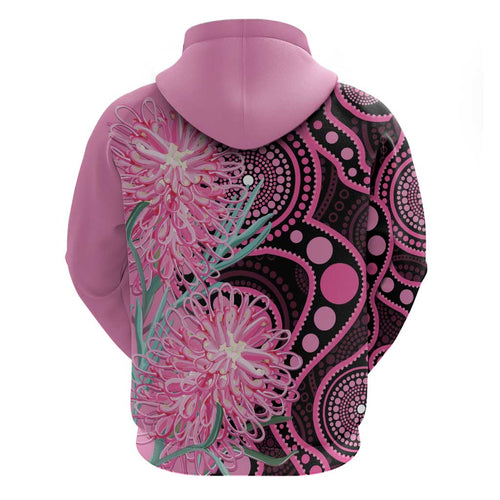 Australia Grevillea Hoodie Aussie Native Spider Flower Indigenous Art