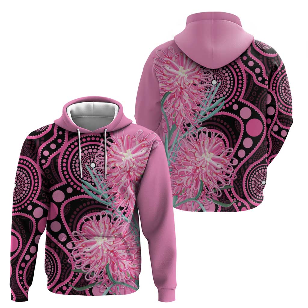 Australia Grevillea Hoodie Aussie Native Spider Flower Indigenous Art