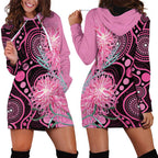 Australia Grevillea Hoodie Dress Aussie Native Spider Flower Indigenous Art