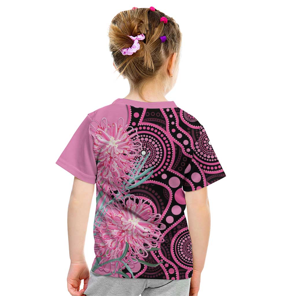Australia Grevillea Kid T Shirt Aussie Native Spider Flower Indigenous Art