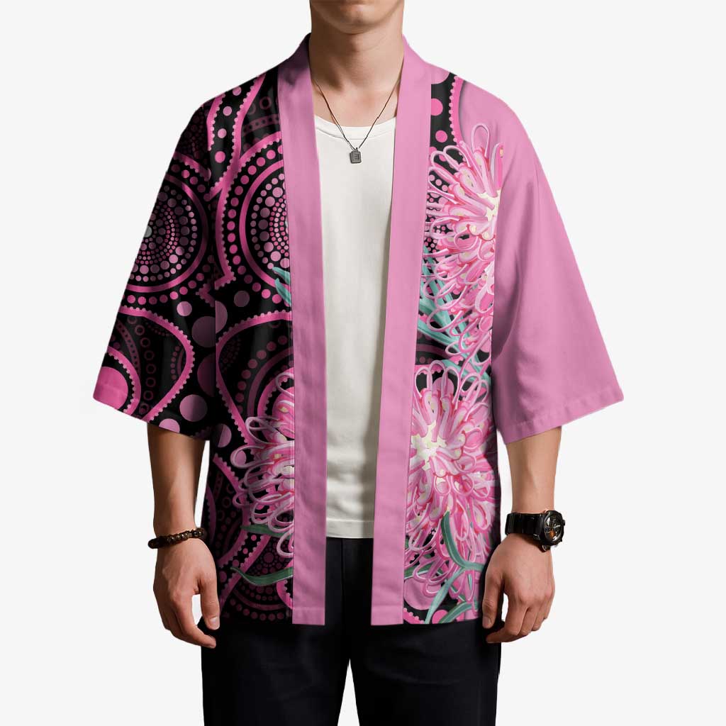 Australia Grevillea Kimono Aussie Native Spider Flower Indigenous Art
