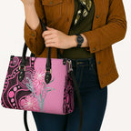 Australia Grevillea Leather Bag Aussie Native Spider Flower Indigenous Art