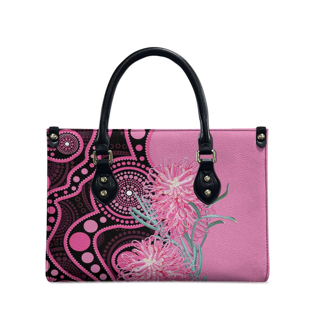 Australia Grevillea Leather Bag Aussie Native Spider Flower Indigenous Art