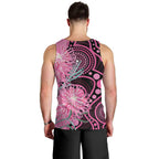 Australia Grevillea Men Tank Top Aussie Native Spider Flower Indigenous Art
