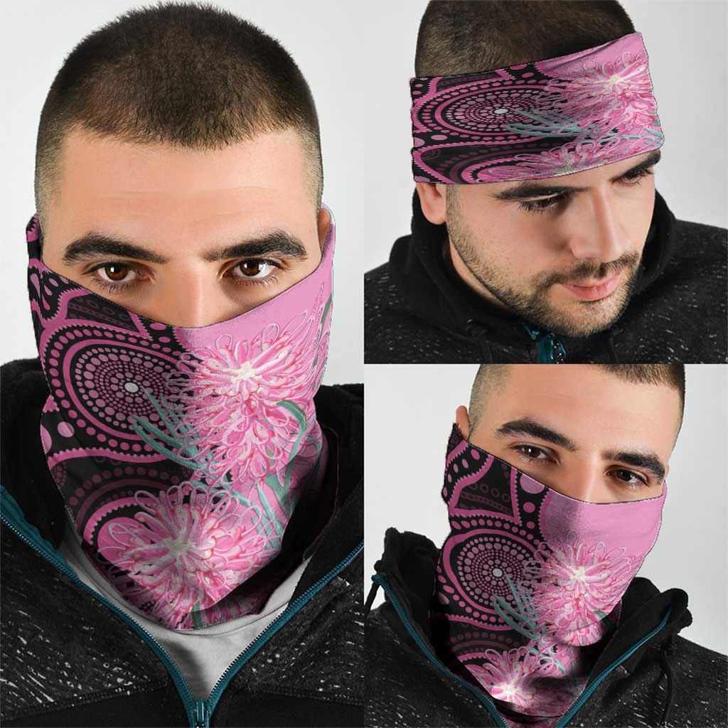 Australia Grevillea Neck Gaiter Aussie Native Spider Flower Indigenous Art
