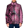 Australia Grevillea Padded Jacket Aussie Native Spider Flower Indigenous Art
