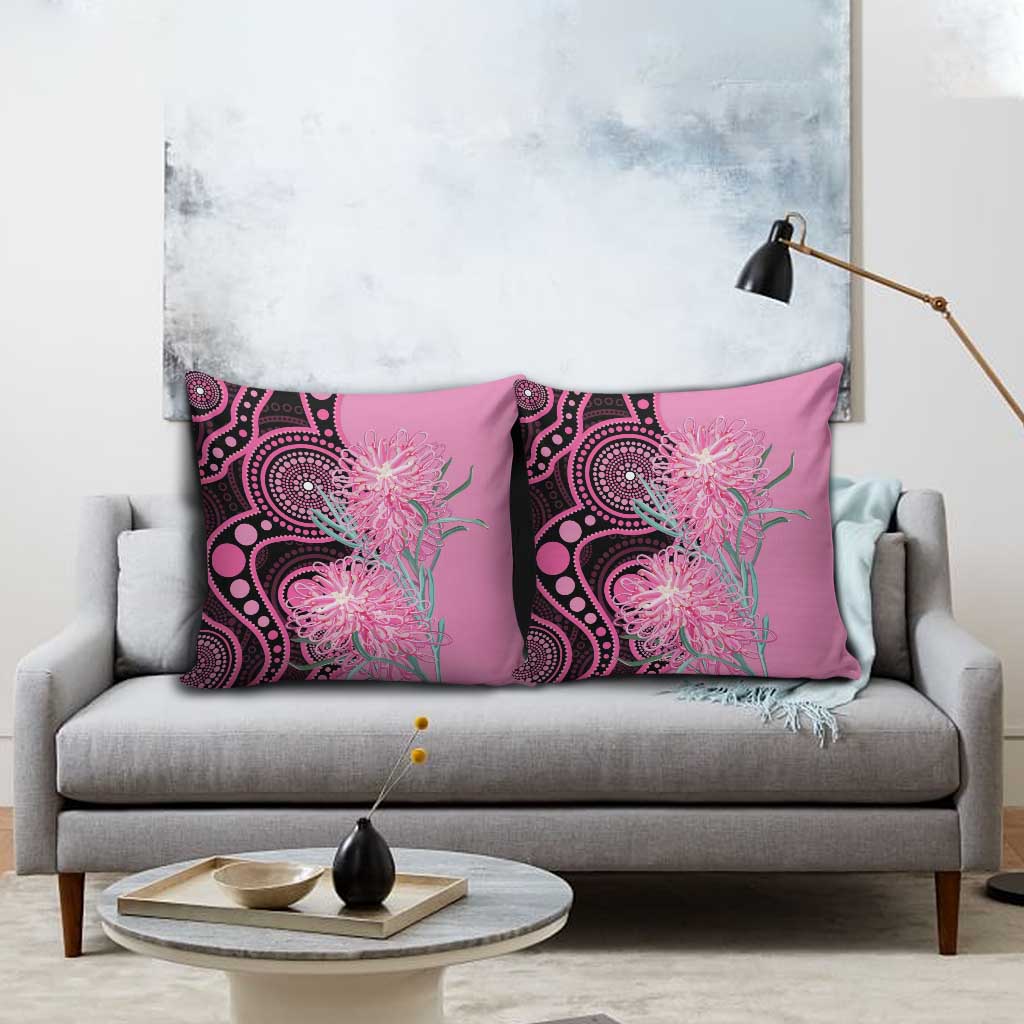 Australia Grevillea Pillow Cover Aussie Native Spider Flower Indigenous Art