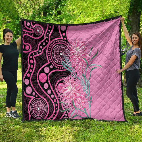 Australia Grevillea Quilt Aussie Native Spider Flower Indigenous Art