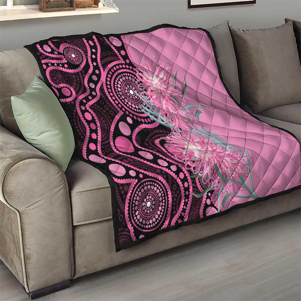 Australia Grevillea Quilt Aussie Native Spider Flower Indigenous Art