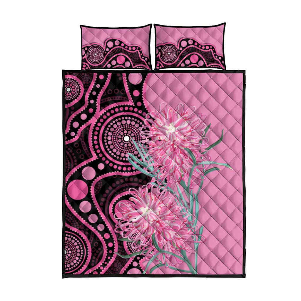 Australia Grevillea Quilt Bed Set Aussie Native Spider Flower Indigenous Art