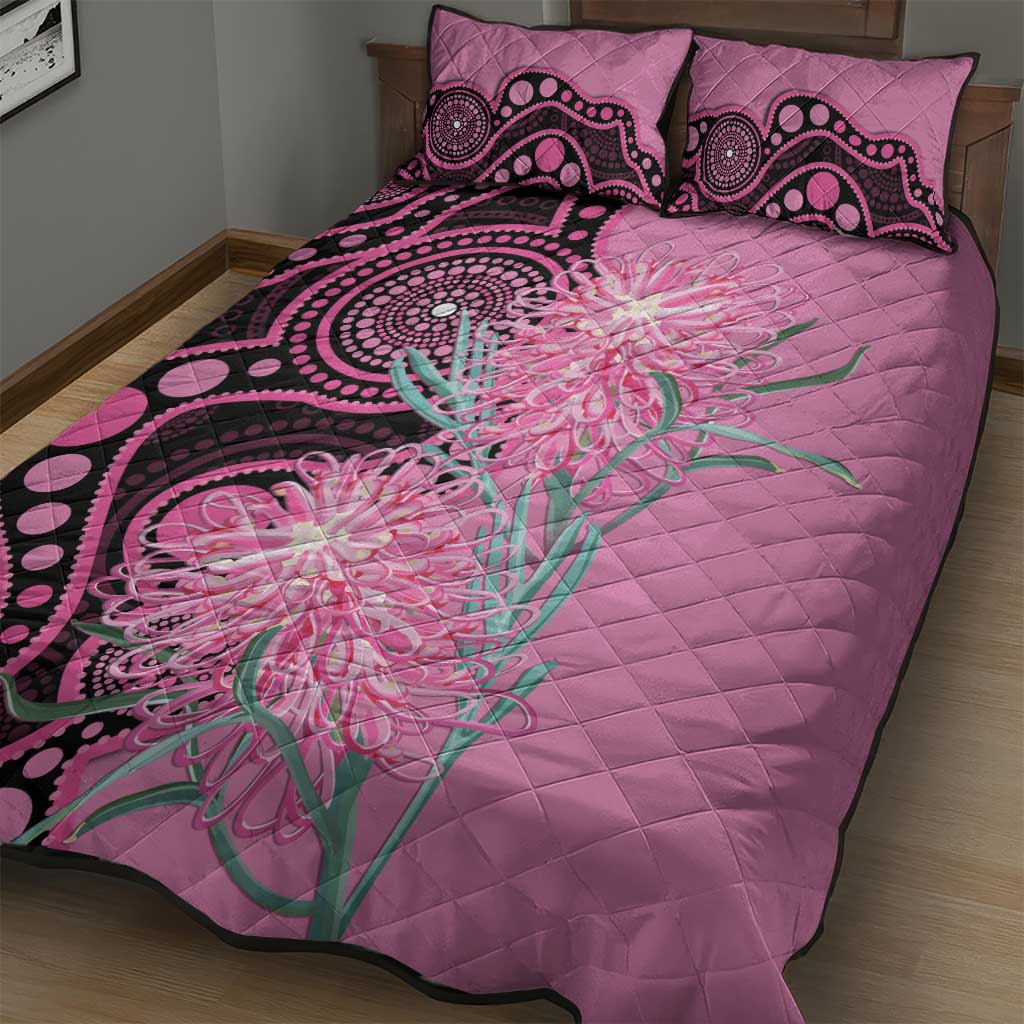 Australia Grevillea Quilt Bed Set Aussie Native Spider Flower Indigenous Art