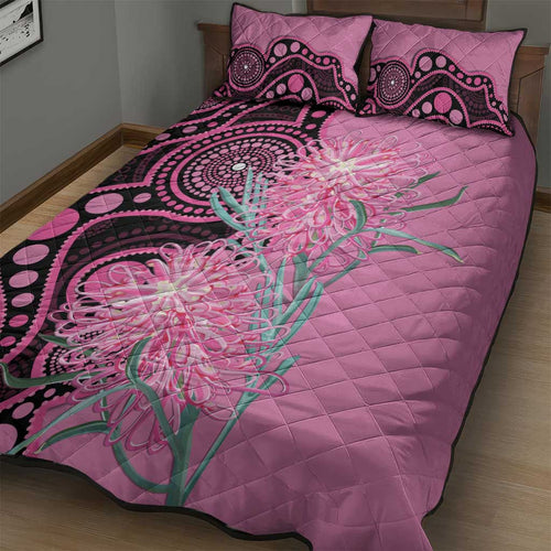 Australia Grevillea Quilt Bed Set Aussie Native Spider Flower Indigenous Art