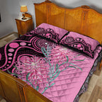 Australia Grevillea Quilt Bed Set Aussie Native Spider Flower Indigenous Art