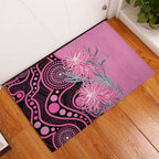 Australia Grevillea Rubber Doormat Aussie Native Spider Flower Indigenous Art