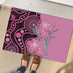 Australia Grevillea Rubber Doormat Aussie Native Spider Flower Indigenous Art