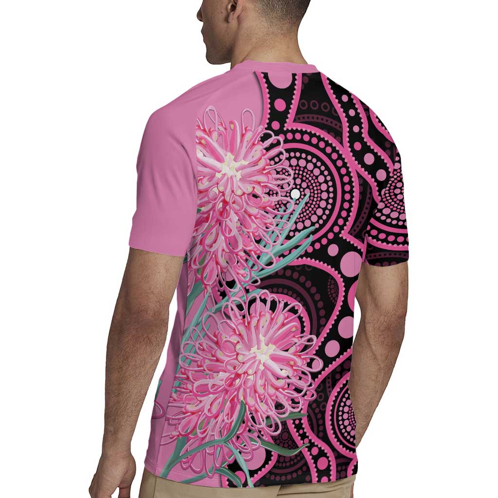 Australia Grevillea Rugby Jersey Aussie Native Spider Flower Indigenous Art