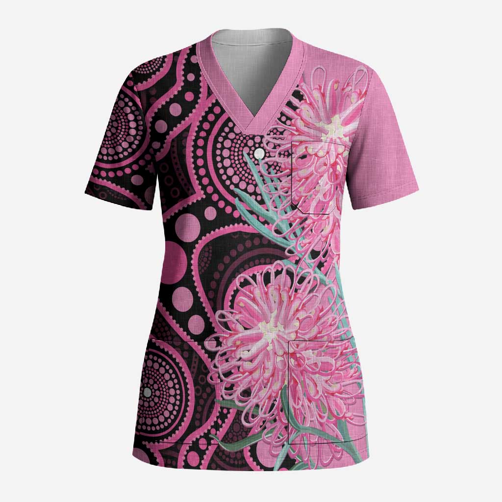 Australia Grevillea Scrub Top Aussie Native Spider Flower Indigenous Art