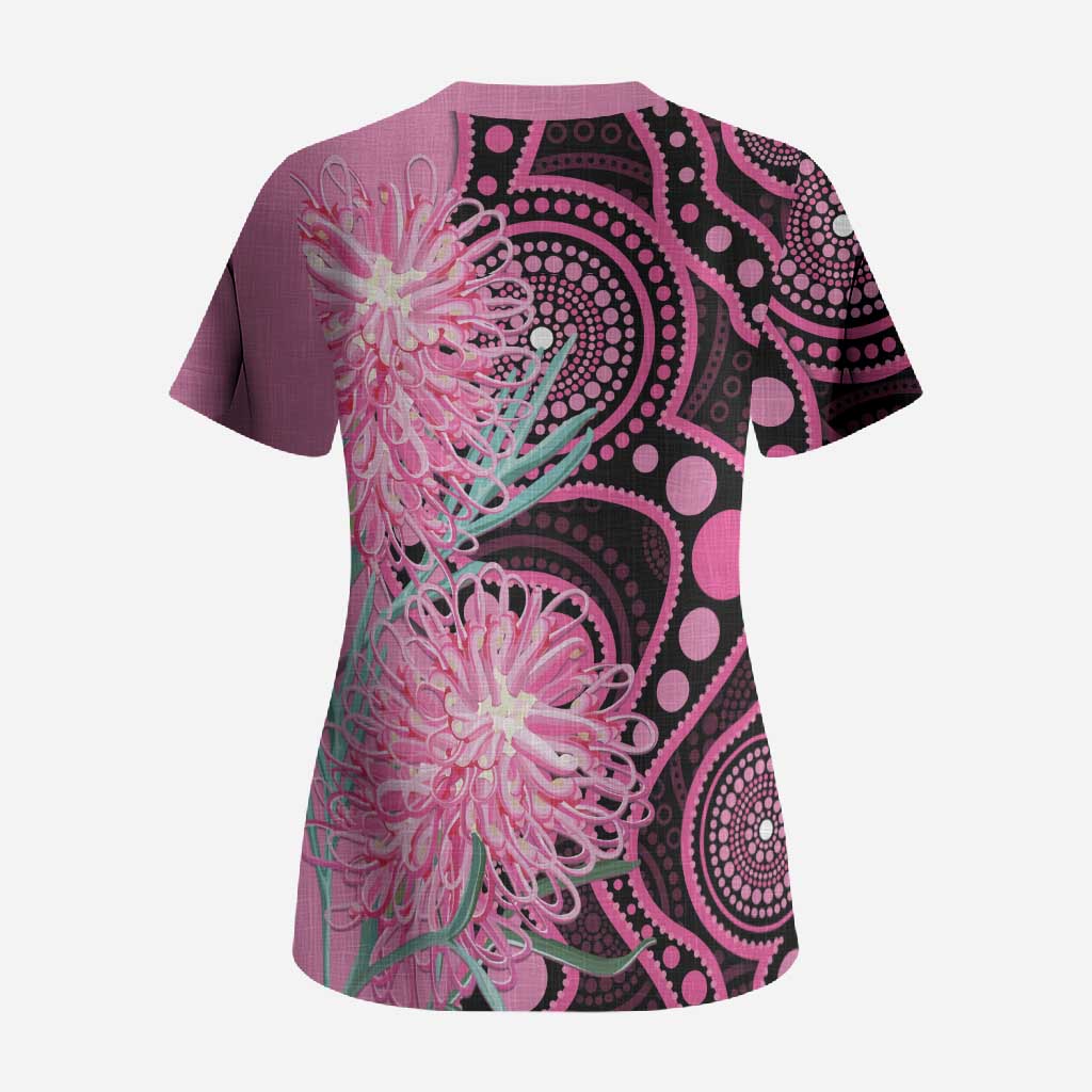 Australia Grevillea Scrub Top Aussie Native Spider Flower Indigenous Art