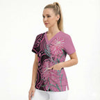 Australia Grevillea Scrub Top Aussie Native Spider Flower Indigenous Art