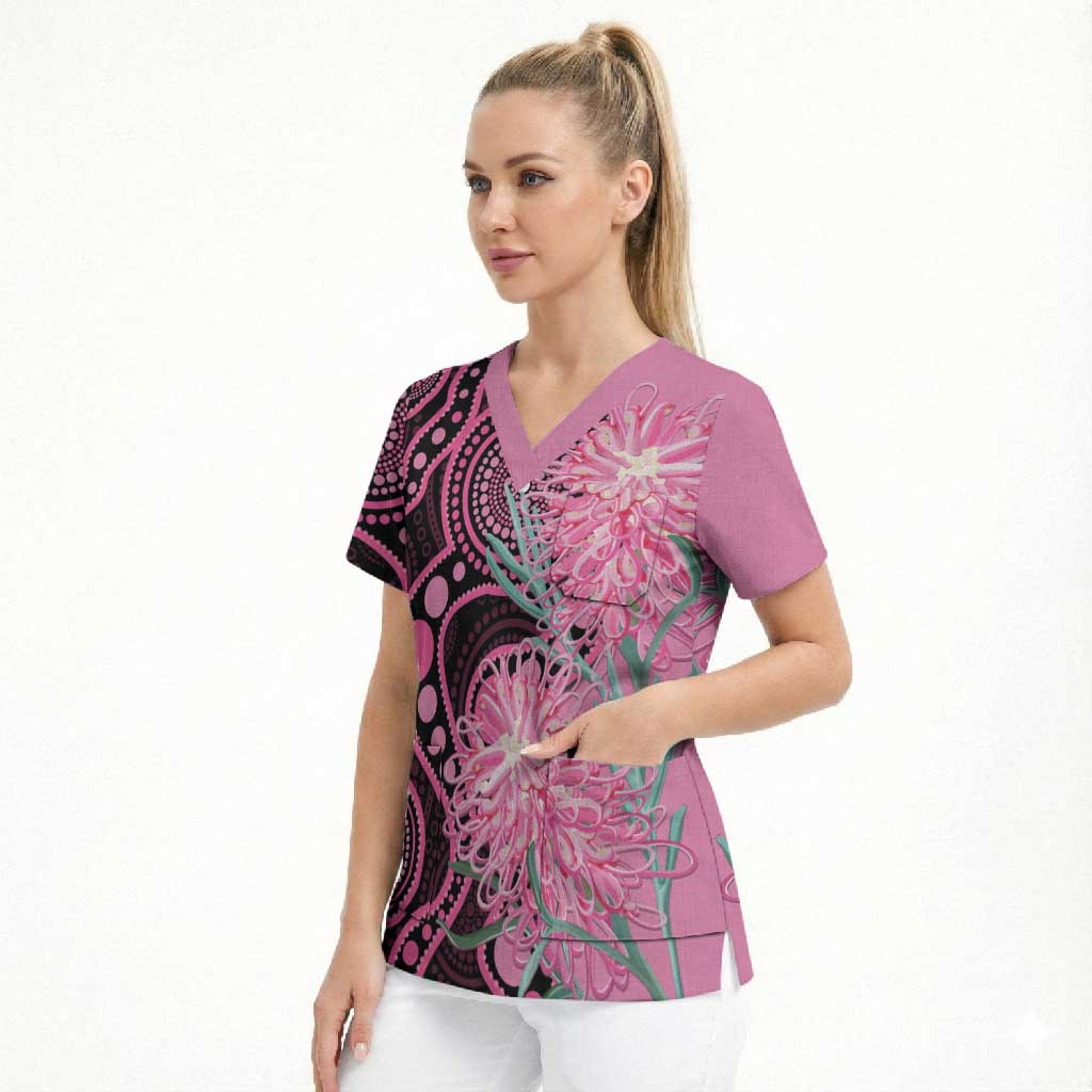 Australia Grevillea Scrub Top Aussie Native Spider Flower Indigenous Art