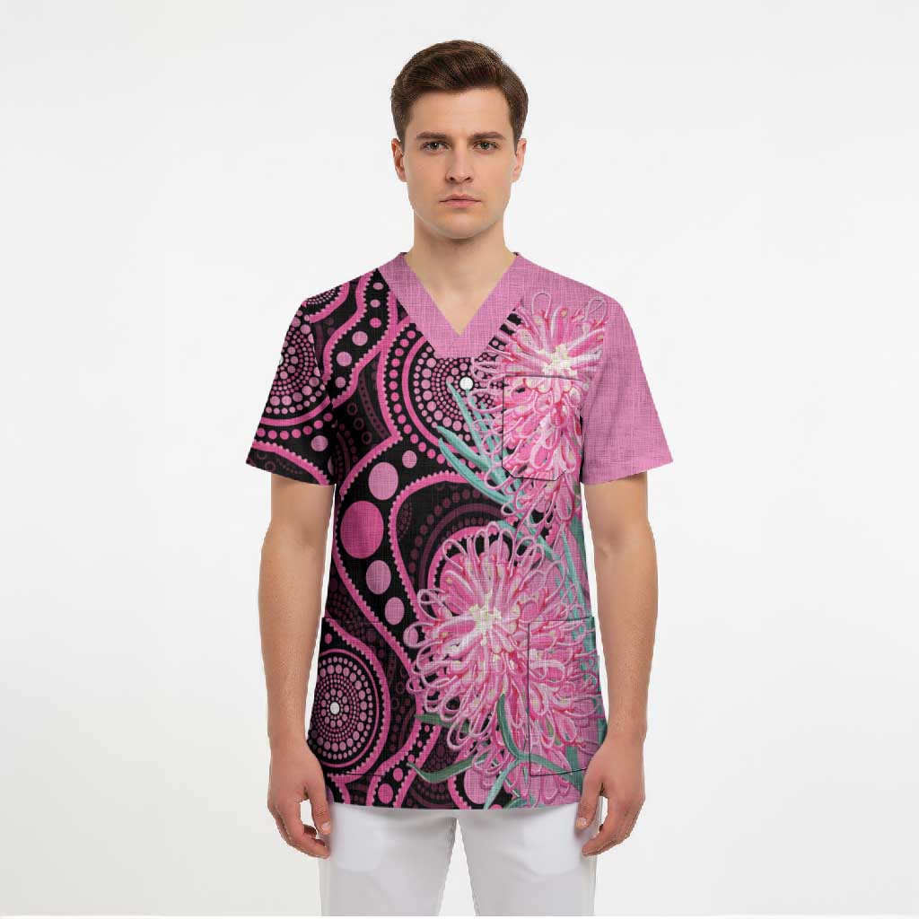 Australia Grevillea Scrub Top Aussie Native Spider Flower Indigenous Art